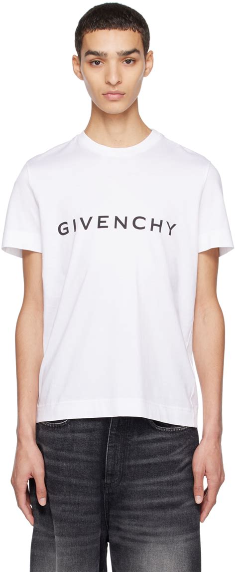 mens givenchy t shirt white|Givenchy t shirt euro.